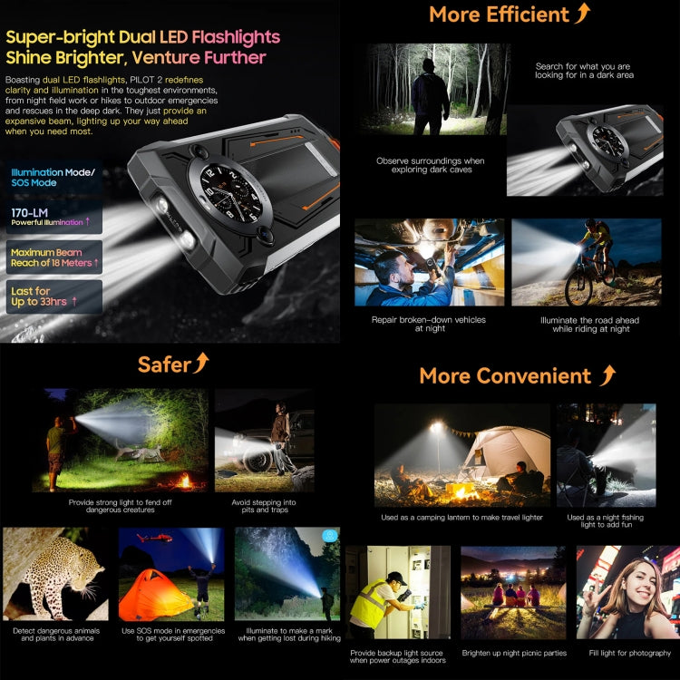 Blackview Oscal PILOT 2, IP68/IP69K/MIL-STD-810H, 4.3 inch Android 13 MediaTek MT6789 Octa Core, Network: 4G, OTG, NFC - NMNYSX