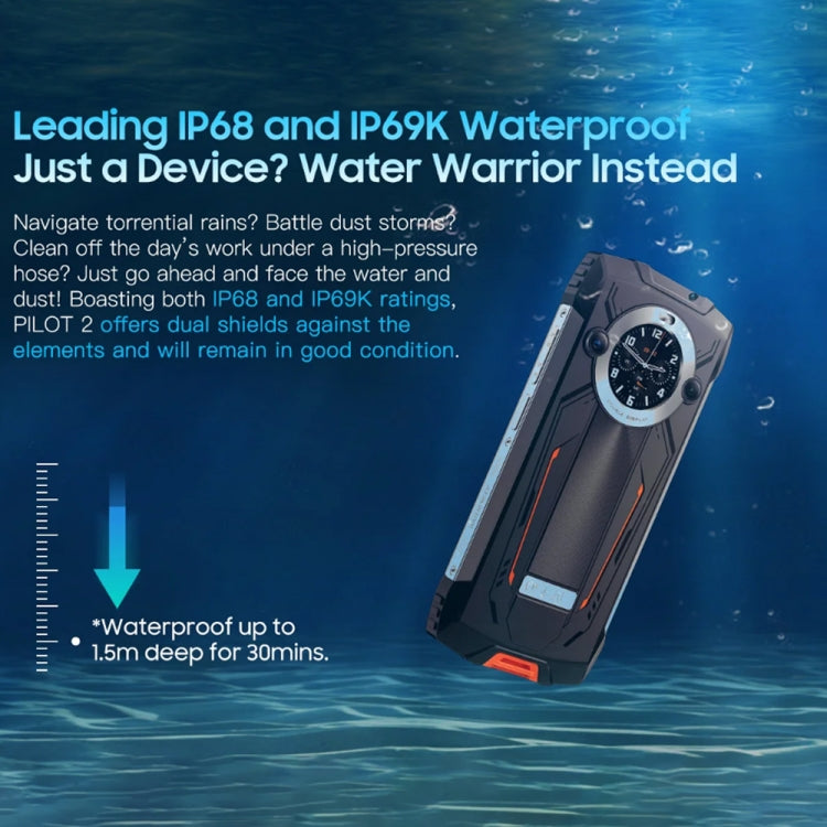 Blackview Oscal PILOT 2, IP68/IP69K/MIL-STD-810H, 4.3 inch Android 13 MediaTek MT6789 Octa Core, Network: 4G, OTG, NFC - NMNYSX