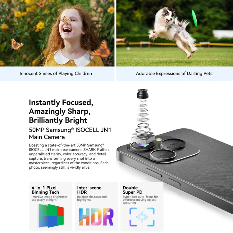Blackview SHARK 9, 8GB+256GB, 6.67 inch Android 14 Unisoc T820 Octa Core, Network: 5G - NMNYSX