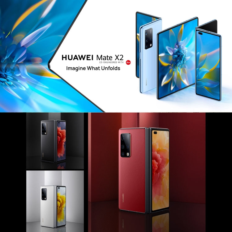 Quad Cameras, Face ID & Side Fingerprint Identification, 4500mAh Battery, 8.0 inch Inner Screen + 6.45 inch Outer Screen, HarmonyOS 2.0 Kirin 9000 5G Octa Core up to 3.13GHz, Network: 5G, OTG, NFC, Not Support Google Play, Leather 12GB+512GB