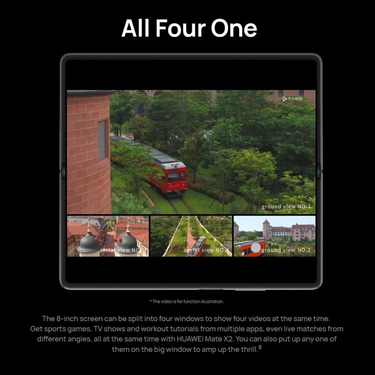 Quad Cameras, Face ID & Side Fingerprint Identification, 4500mAh Battery, 8.0 inch Inner Screen + 6.45 inch Outer Screen, HarmonyOS 2.0 Kirin 9000 5G Octa Core up to 3.13GHz, Network: 5G, OTG, NFC, Not Support Google Play, Leather 12GB+512GB