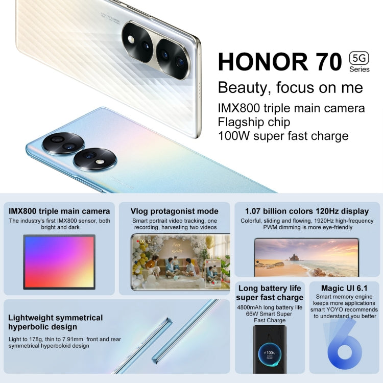 Honor 70 5g smartphone telephony telephone mobile phone Smartphone luxury Mobile phone Fashion 5G