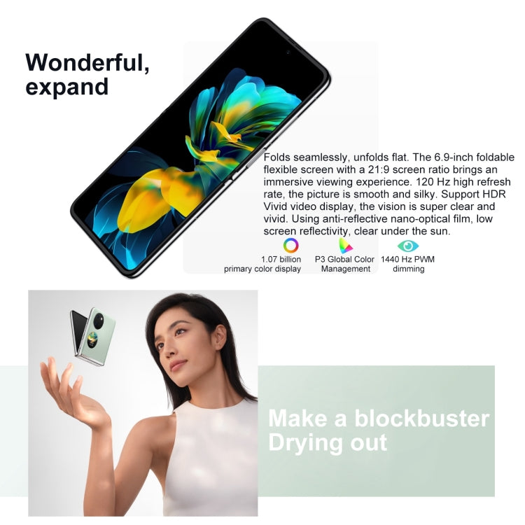 HUAWEI Pocket S 128GB BAL-AL60, 40MP Camera, China Version 4G smartphone telephony telephone mobile phone