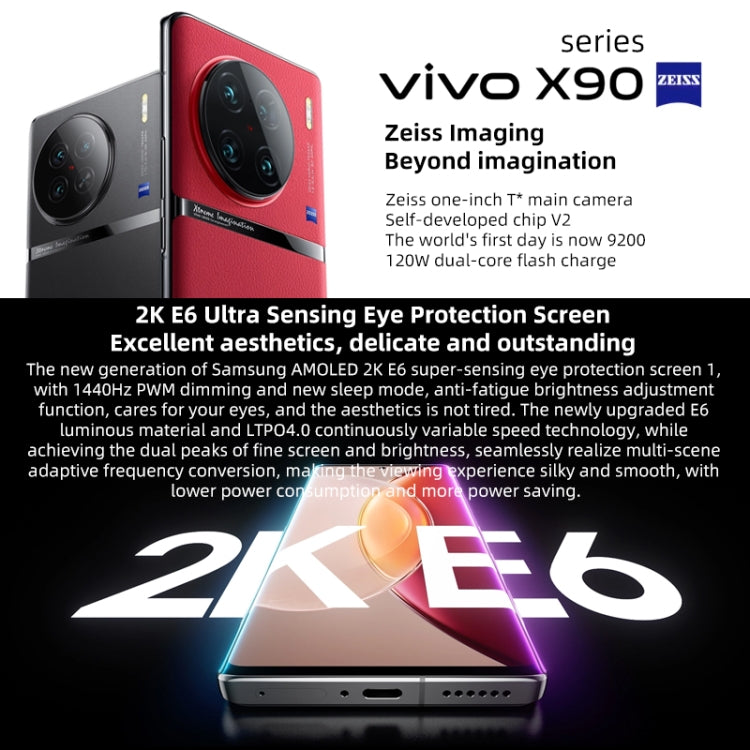 vivo X90 Pro+ 5G, 64MP Camera, 12GB+512GB 4700mAh Battery large battery capacity