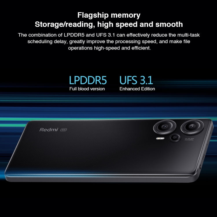 Triple Back Cameras, 5000mAh Battery, 6.67 inch MIUI 14 Snapdragon 7+ Gen2 Octa Core up to 2.91GHz, Network: 5G, Dual SIM, NFC, IR Control, 12GB+512GB