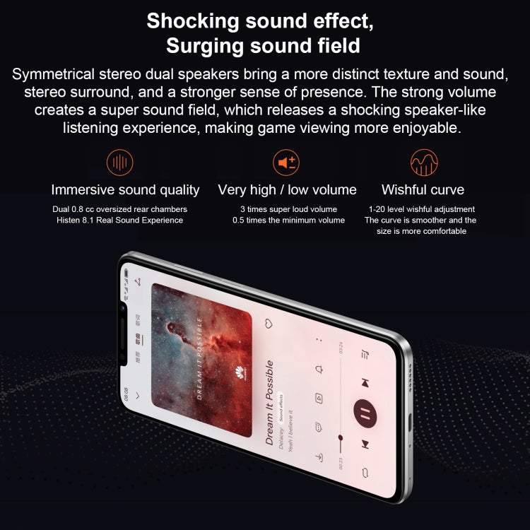 Huawei Enjoy 60X 128GB STG-AL00, China Version 7000mAh Battery 2.4GHz, Network: 4G, OTG, NFC, Not Support Google Play(Black)