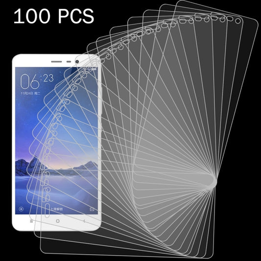 100 PCS For Xiaomi Redmi Note 3 Tempered Glass Film