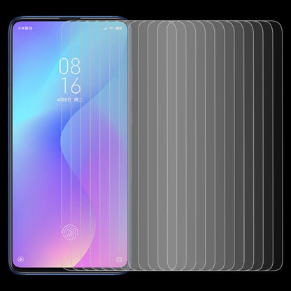 100 PCS 9H 2.5D Tempered Glass Film for Xiaomi Redmi K20