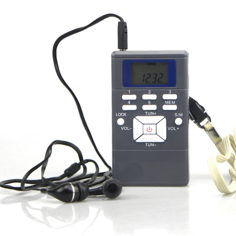 Portable Mini Frequency Modulation Digital LCD Display Radio Receiver