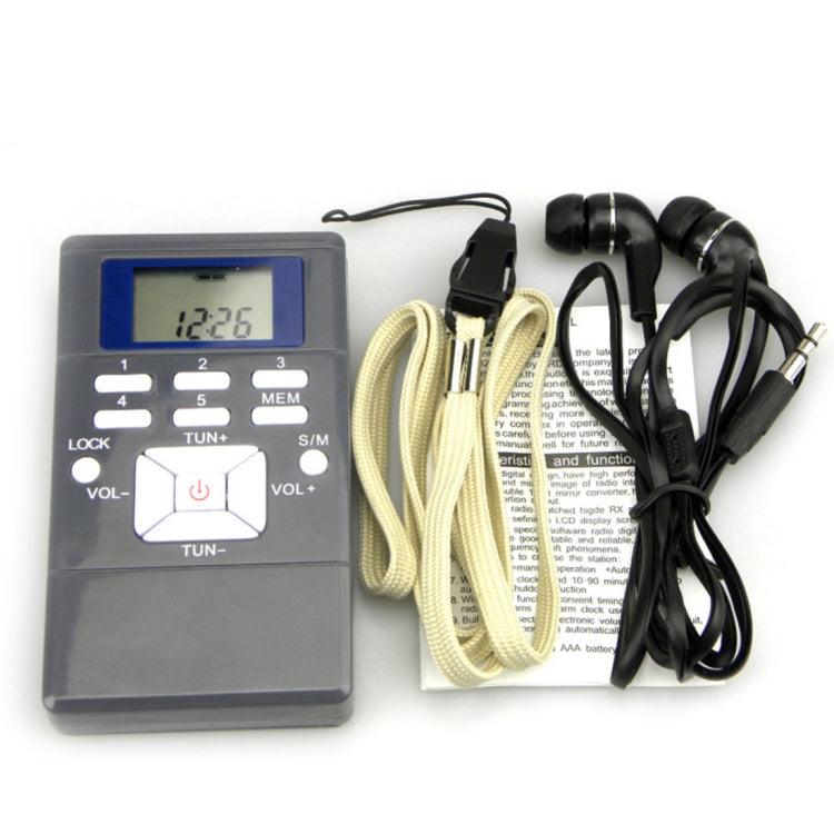 Portable Mini Frequency Modulation Digital LCD Display Radio Receiver