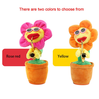 Electric Sunflower Plush Children Toy