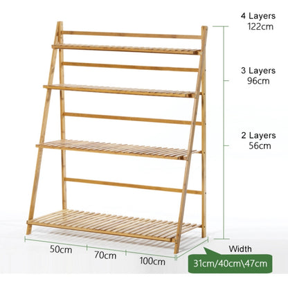 Bamboo 3-Tier Hanging Plant Stand