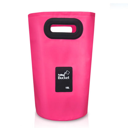 Outdoor Portable Folding Sink PVC Collapsible Bucket, Capacity: 15L