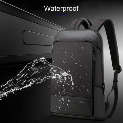 Bopai Anti-theft Waterproof Leathar Laptop Backpack