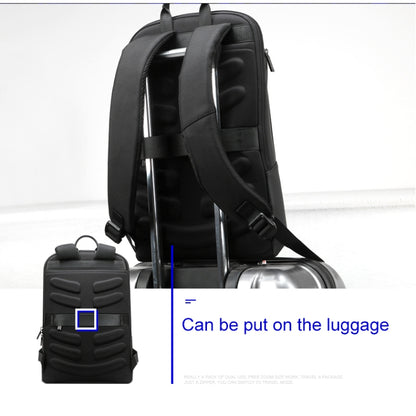 Bopai Anti-theft Waterproof Leathar Laptop Backpack