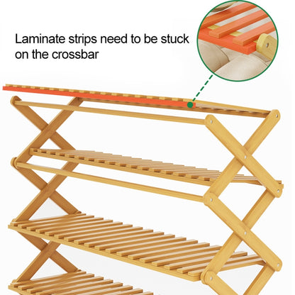 100CM 6-Layer Collapsible Solid Wood Potted Planting Shelves