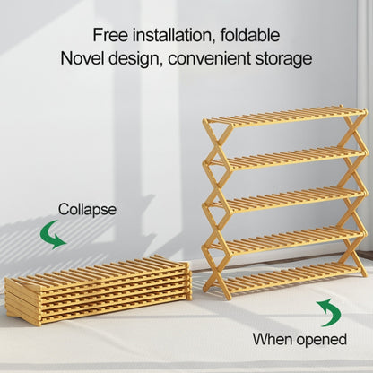 100CM 6-Layer Collapsible Solid Wood Potted Planting Shelves