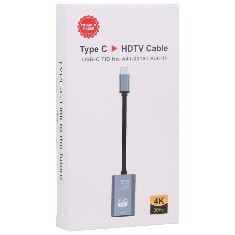 TH001 USB-C / Type-C Male to HDTV Female 4K UHD Adapter, TH001 (Gre...