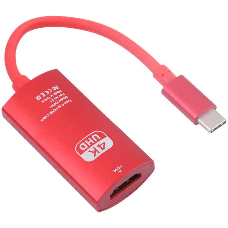 TH001 USB-C / Type-C Male to HDTV Female 4K UHD Adapter, TH001 (Gre...