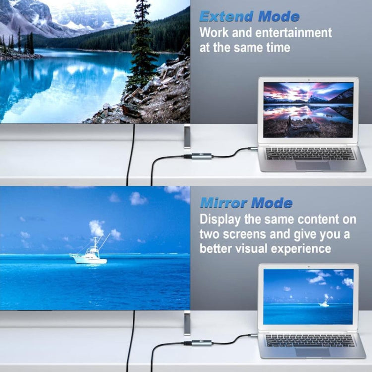 TH001 USB-C / Type-C Male to HDTV Female 4K UHD Adapter, TH001 (Gre...
