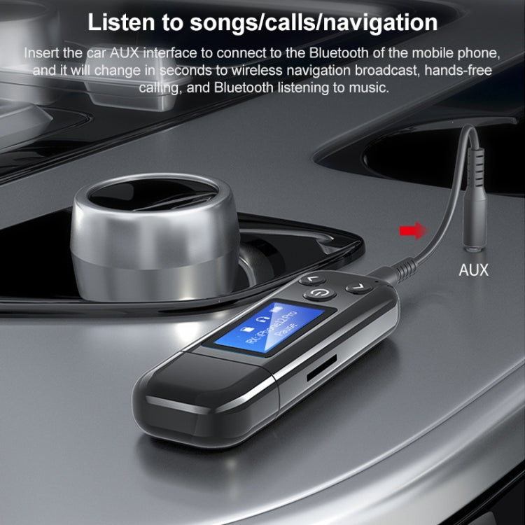 K15-Pro 2 in 1 USB Car Bluetooth Receiver Transmitter