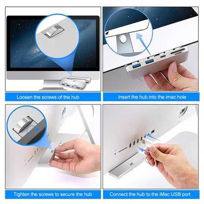 Rocketek For iMac Multi-function HUB Expansion Dock