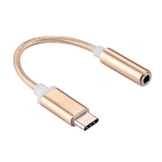 Type-C to 3.5mm Weave Texture Audio Adapter
