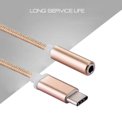Type-C to 3.5mm Weave Texture Audio Adapter
