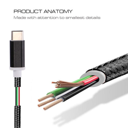 Type-C to 3.5mm Weave Texture Audio Adapter