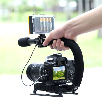U/C Shape Handheld DV Bracket Stabilizer + Microphone