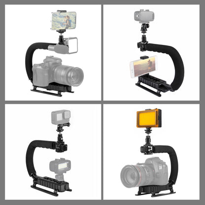 U/C Shape Handheld DV Bracket Stabilizer Light Kit