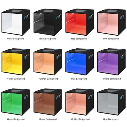 PULUZ 25cm Folding Photo Lighting Studio + Shadowless Light