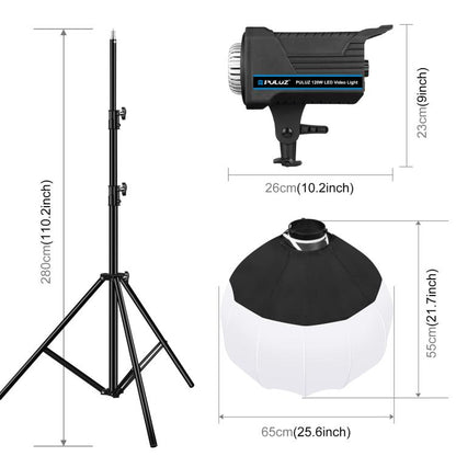 PULUZ 120W Studio Light Softbox Photography Kit