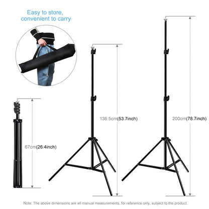 PULUZ 2x2m Photo Studio Background Support Stand