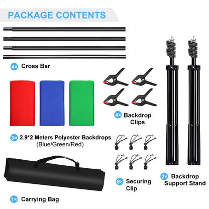 PULUZ 2.9x2m Photo Studio Background Support Stand