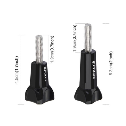 Plastic Thumb Knob Long Screw + Short Screw for GoPro
