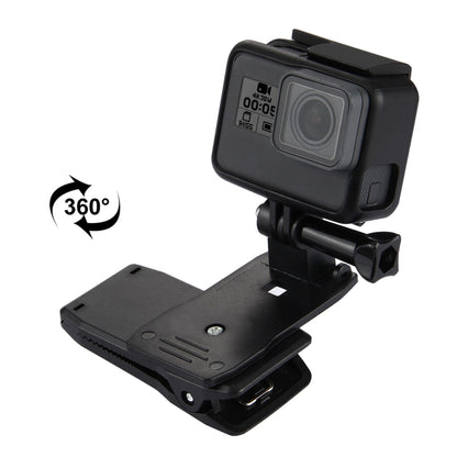 360 Degree Rotating Backpack Hat Rec-mounts for GoPro