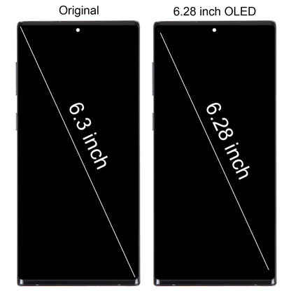 6.28 inch OLED  LCD Screen with Frame For Samsung Galaxy Note10