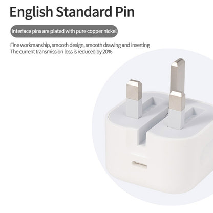 20W PD 3.0 Type-C / USB-C Interface Travel Charger, UK Plug