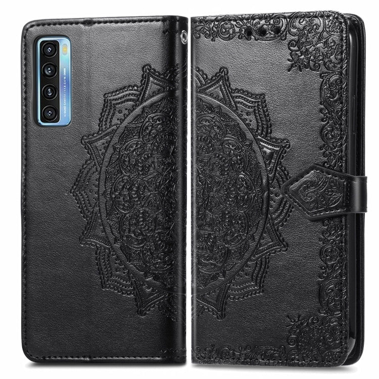 Mandala Flower Embossed Horizontal Flip Leather Case with Bracket / Card Slot / Wallet / Lanyard, For TCL 20S, For TCL 20 Pro 5G, For OPPO Realme V13 5G - NMNYSX