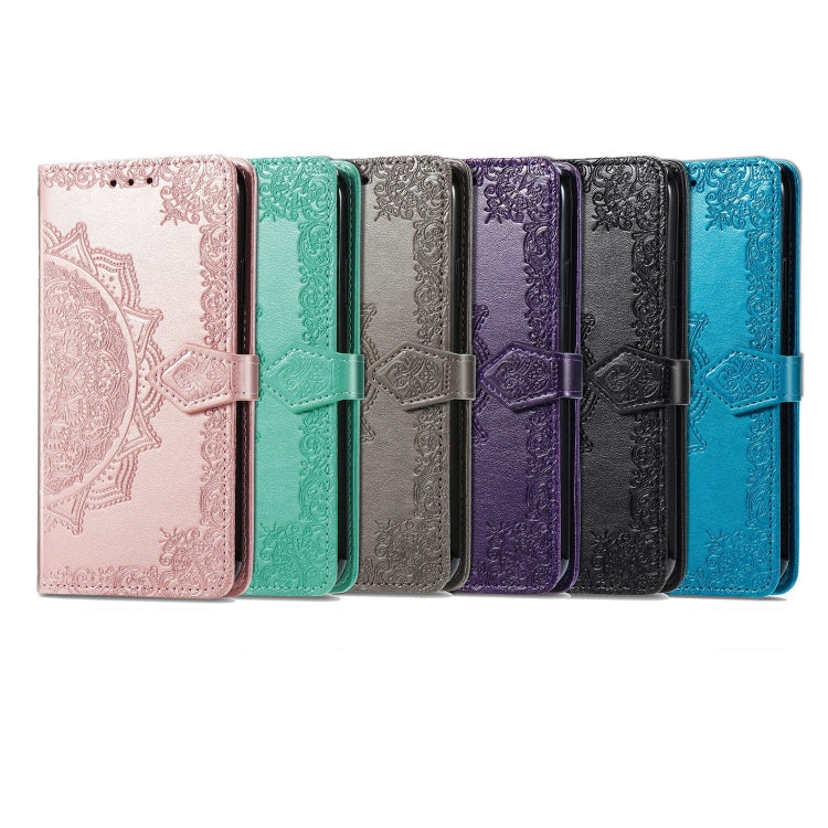 Mandala Flower Embossed Horizontal Flip Leather Case with Bracket / Card Slot / Wallet / Lanyard, For TCL 20S, For TCL 20 Pro 5G, For OPPO Realme V13 5G - NMNYSX