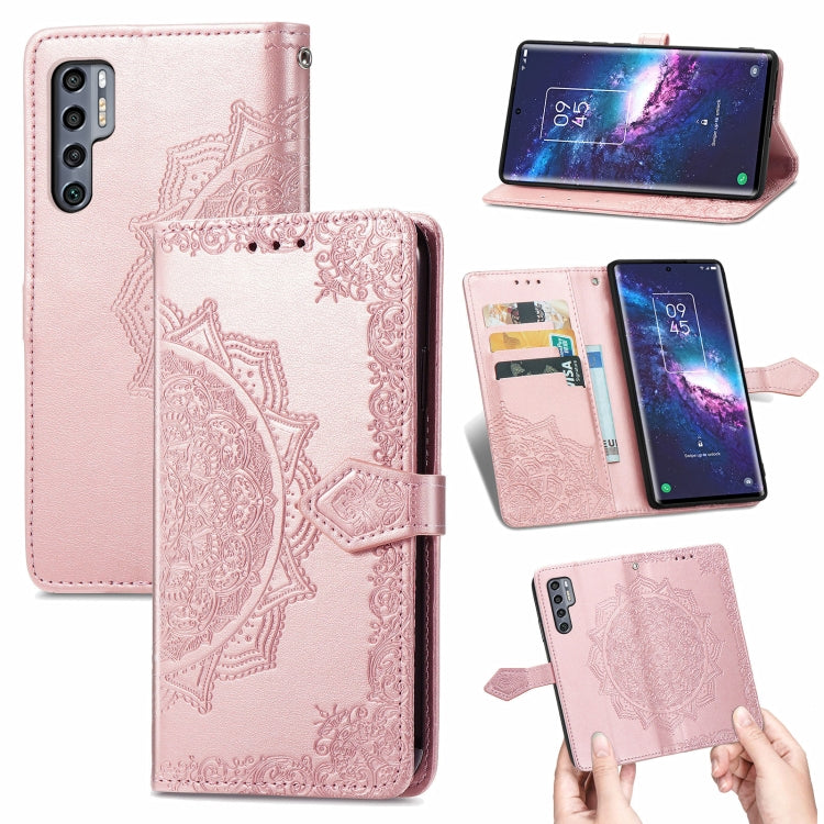 Mandala Flower Embossed Horizontal Flip Leather Case with Bracket / Card Slot / Wallet / Lanyard, For TCL 20S, For TCL 20 Pro 5G, For OPPO Realme V13 5G - NMNYSX