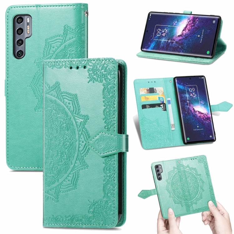 Mandala Flower Embossed Horizontal Flip Leather Case with Bracket / Card Slot / Wallet / Lanyard, For TCL 20S, For TCL 20 Pro 5G, For OPPO Realme V13 5G - NMNYSX