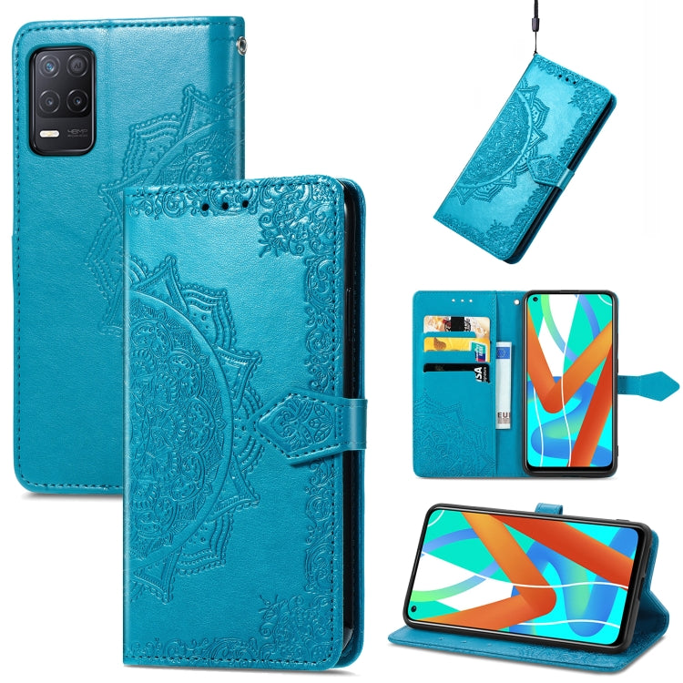 Mandala Flower Embossed Horizontal Flip Leather Case with Bracket / Card Slot / Wallet / Lanyard, For TCL 20S, For TCL 20 Pro 5G, For OPPO Realme V13 5G - NMNYSX