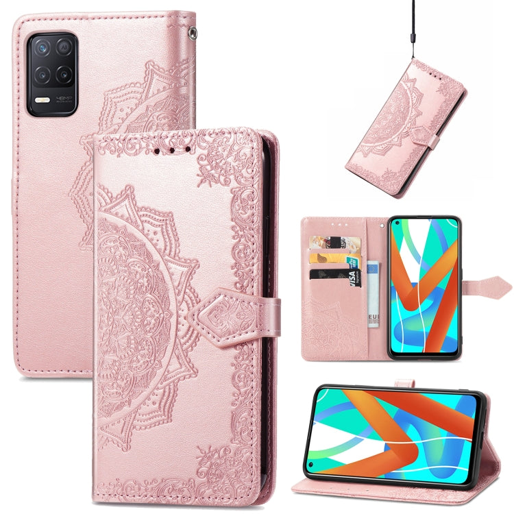 Mandala Flower Embossed Horizontal Flip Leather Case with Bracket / Card Slot / Wallet / Lanyard, For TCL 20S, For TCL 20 Pro 5G, For OPPO Realme V13 5G - NMNYSX