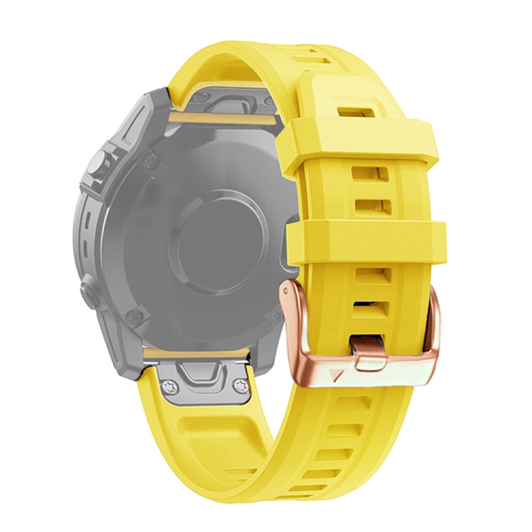 20mm Rose Gold Buckle Silicone Strap, For Garmin Fenix 7S, For Garmin Fenix 6S, For Garmin Fenix 6S Pro, For Garmin Fenix 5S, For Garmin Fenix 5S Plus - NMNYSX