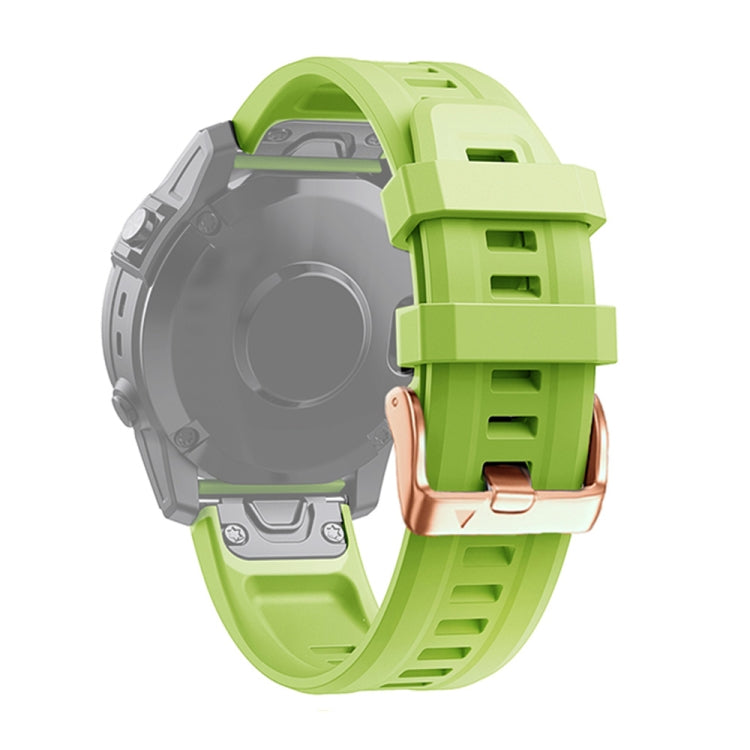 20mm Rose Gold Buckle Silicone Strap, For Garmin Fenix 7S, For Garmin Fenix 6S, For Garmin Fenix 6S Pro, For Garmin Fenix 5S, For Garmin Fenix 5S Plus - NMNYSX