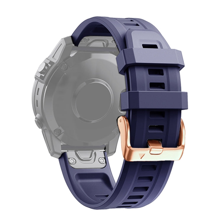 20mm Rose Gold Buckle Silicone Strap, For Garmin Fenix 7S, For Garmin Fenix 6S, For Garmin Fenix 6S Pro, For Garmin Fenix 5S, For Garmin Fenix 5S Plus - NMNYSX