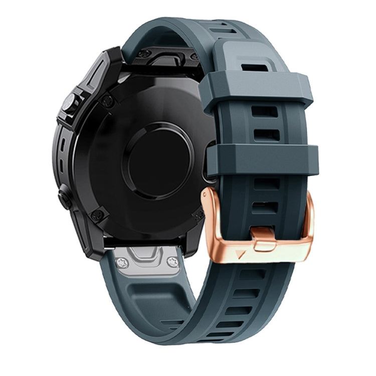 20mm Rose Gold Buckle Silicone Strap, For Garmin Fenix 7S, For Garmin Fenix 6S, For Garmin Fenix 6S Pro, For Garmin Fenix 5S, For Garmin Fenix 5S Plus - NMNYSX
