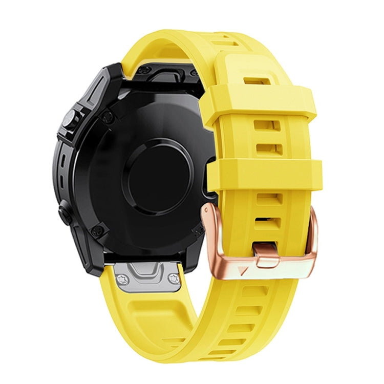 20mm Rose Gold Buckle Silicone Strap, For Garmin Fenix 7S, For Garmin Fenix 6S, For Garmin Fenix 6S Pro, For Garmin Fenix 5S, For Garmin Fenix 5S Plus - NMNYSX